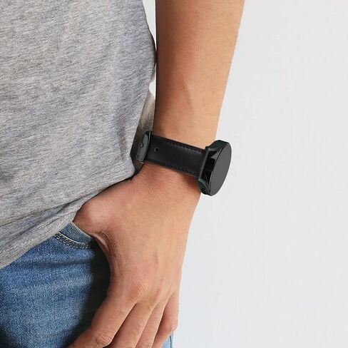 Vancle bands for Samsung Galaxy Watch 3 45mm Band, Compatible with Samsung Watch 3 Bands 45mm, Width 22mm Quick Release Leather Straps Unisex Size in Saudi Arabia