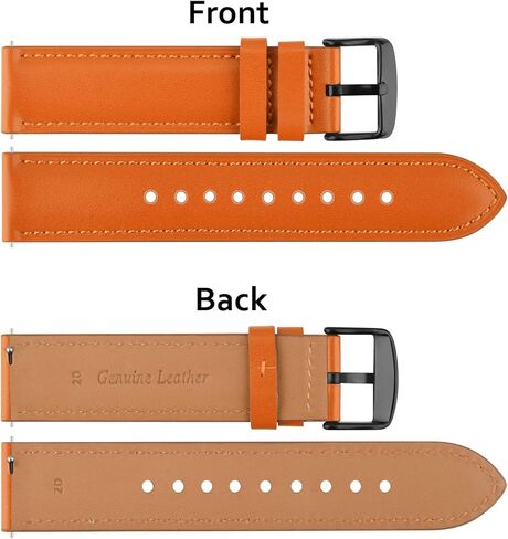 نطاقات Vancle لـ Samsung Galaxy Watch 3 45 ملم ، متوافقة مع Samsung Watch 3 فرق 45 مم ، عرض 22 مم أحزمة جلدية سريعة الحجم للجنسين in Kuwait