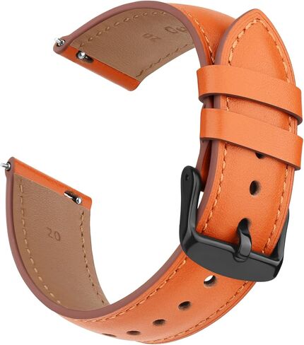 نطاقات Vancle لـ Samsung Galaxy Watch 3 45 ملم ، متوافقة مع Samsung Watch 3 فرق 45 مم ، عرض 22 مم أحزمة جلدية سريعة الحجم للجنسين in Kuwait