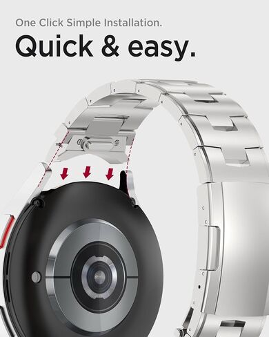 MIIMALL 20MM نطاقات التيتانيوم لـ Samsung Galaxy Watch 7 Band ، [96 ٪ Pure Titanium] العمل لا يوجد حزام معدني فاتح للضوء لمراقبة Galaxy Fe/7/6/5/4 in Kuwait