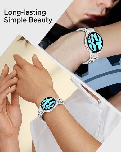MIIMALL 20MM نطاقات التيتانيوم لـ Samsung Galaxy Watch 7 Band ، [96 ٪ Pure Titanium] العمل لا يوجد حزام معدني فاتح للضوء لمراقبة Galaxy Fe/7/6/5/4 in Kuwait