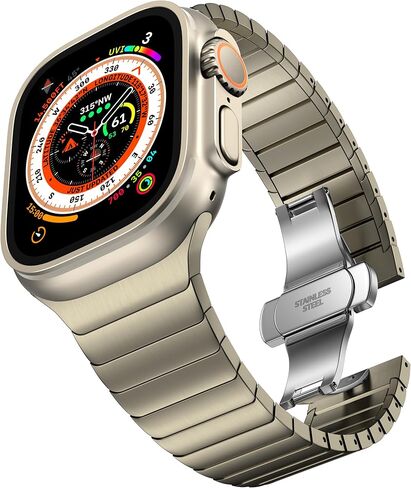شريط الفولاذ المقاوم للصدأ متوافق مع Apple Watch ، IWatch Ultra/Ultra 2 49mm 46mm 45mm 44mm 42mm ، SE2 SE Series 10/9/8/7/6/5/4/3 ، سوار حزام المعادن. الفقرة Wirstbands ، للرجال in Saudi Arabia