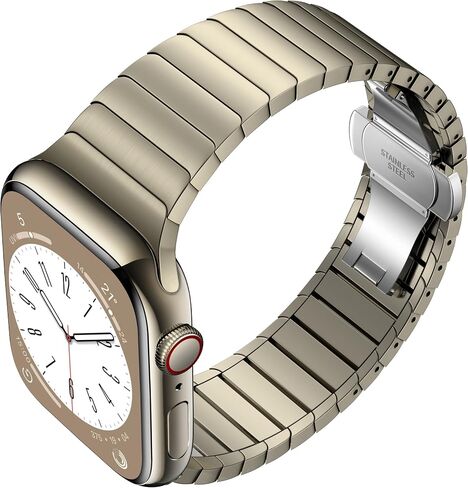 شريط الفولاذ المقاوم للصدأ متوافق مع Apple Watch ، IWatch Ultra/Ultra 2 49mm 46mm 45mm 44mm 42mm ، SE2 SE Series 10/9/8/7/6/5/4/3 ، سوار حزام المعادن. الفقرة Wirstbands ، للرجال in Saudi Arabia