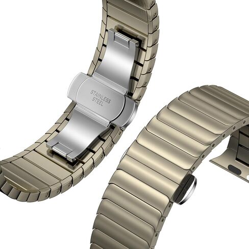 شريط الفولاذ المقاوم للصدأ متوافق مع Apple Watch ، IWatch Ultra/Ultra 2 49mm 46mm 45mm 44mm 42mm ، SE2 SE Series 10/9/8/7/6/5/4/3 ، سوار حزام المعادن. الفقرة Wirstbands ، للرجال in Saudi Arabia