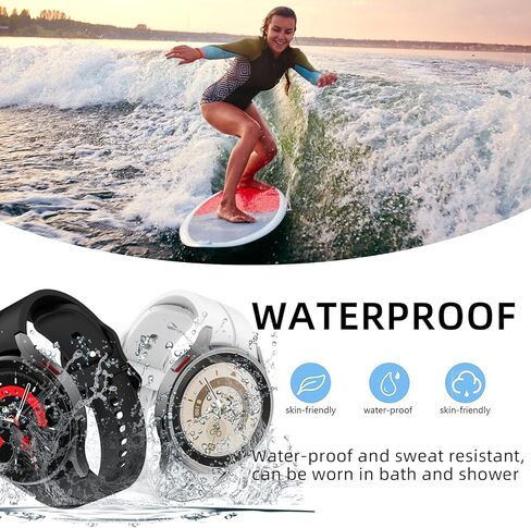 𝐊𝐢𝐭𝐰𝐚𝐲 Bands Compatible for Samsung Galaxy Watch 5 Pro 45mm/Galaxy Watch 7 6 5 40mm 44mm Band, No Gap Silicone Replacment Strap with Colorful Buckle in Kuwait