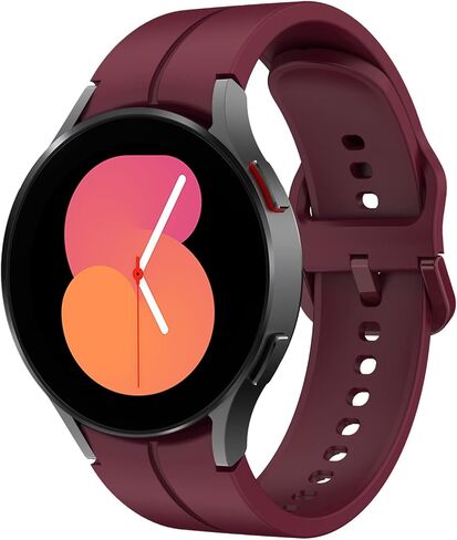 𝐊𝐢𝐭𝐰𝐚𝐲 نطاقات متوافقة مع Samsung Galaxy Watch 5 Pro 45mm/Galaxy Watch 7 6 5 40mm 44 مم ، لا يوجد حزام استبدال سيليكون الفجوة مع مشبك ملون in Kuwait