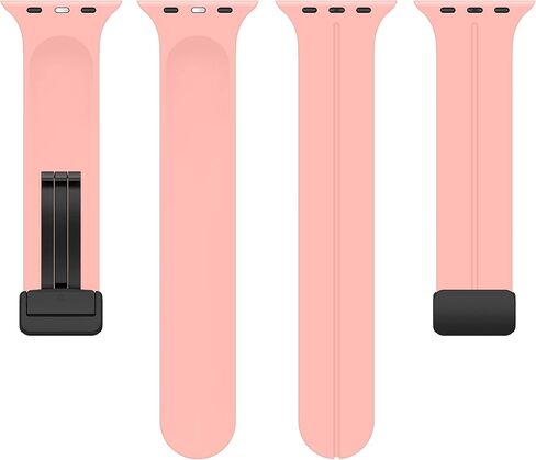 لرجال Apple Watch Band 41mm 40mm 38 مم من الرجال ، Bands Iwatch Bands Silicone Magnetic Bricelet Wristband Sport Band for Apple Watch Series 9 8 7 Series SE 2nd Gener in Kuwait