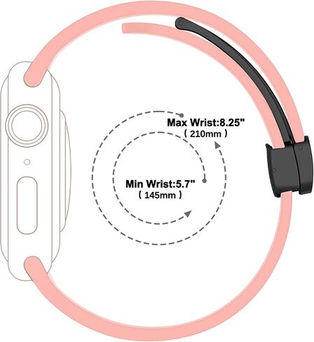 لرجال Apple Watch Band 41mm 40mm 38 مم من الرجال ، Bands Iwatch Bands Silicone Magnetic Bricelet Wristband Sport Band for Apple Watch Series 9 8 7 Series SE 2nd Gener in Kuwait