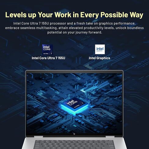 HP Envy X360 16 "كمبيوتر محمول ، 2-في 1 شاشة اللمس Wuxga ، Intel Ultra 7 155U ، 16 جيجا بايت LPDDR5 ، تخزين 2.16 تيرابايت (2TB SSD و 160GB للإرساء in Saudi Arabia