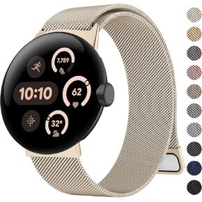 Amzpas Band for Google Pixel Watch 3 41mm Band Women Men ، حزام استبدال مغناطيسي قابل للتعديل in Kuwait