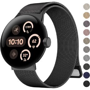 Amzpas Band for Google Pixel Watch 3 41mm Band Women Men ، حزام استبدال مغناطيسي قابل للتعديل