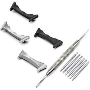 Compatible for Google Pixel Watch 3 45mm Connector, No Gap Stainless Steel Replaceable Adapter Connection, 22mm Band Connector Adapter for Google Pixel Watch 3 45mm (4 PCS)