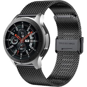 Watch Bands for Galaxy Watch 46mm/Galaxy Watch 3 45mm/Gear S3 Frontier/Classic Band, 22mm Mesh Stainless Steel Watch band for Garmin Vivoactive 4 45mm,Fossil Gen 5 Carlyle hr/Garrett