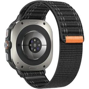 Nylon Bands for Samsung Galaxy Watch Ultra Bands 47mm, Soft Breathable Fabric Sport Loop Wristband Woven Adjustable Strap for Men and Women