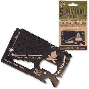 Trixie & Milo Pocket Survival Tool - Camping Accessories, Survival Tool, Wallet Tool, Credit Card Tool, Pocket Tool Set, Unique Gifts for Men, Pocket Tool, Credit Card Multitool, Survival Gear