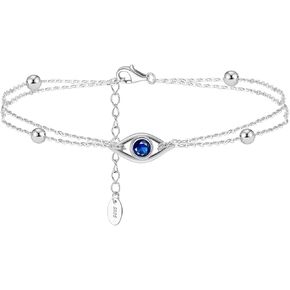 Infinity Bracelet 925 Sterling Silver Adjustable Bracelet Infinity Heart Jewelry Bracelet Suitable for Women Mother Wife Girlfriend Holiday Gift, White