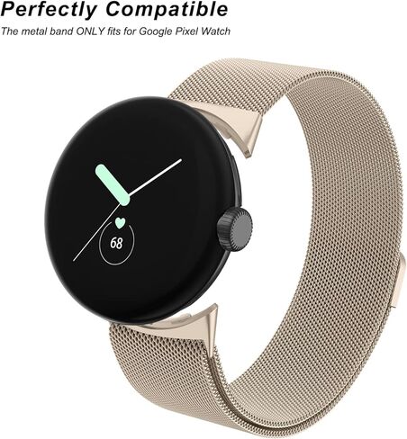 Amzpas Band for Google Pixel Watch 3 41mm Band Women Men ، حزام استبدال مغناطيسي قابل للتعديل in Kuwait