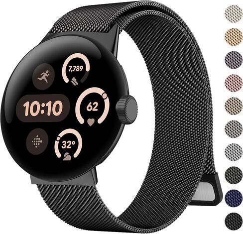 Amzpas Band for Google Pixel Watch 3 41mm Band Women Men ، حزام استبدال مغناطيسي قابل للتعديل in Saudi Arabia