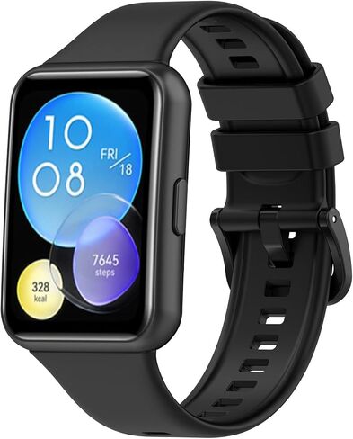 3-Pack Bands Compatible with Huawei Watch Fit 2 Smartwatch Replacement Silicone straps No Fading Sport Wristbands for Huawei Watch Fit 2(Not for the Watch Fit) in Saudi Arabia