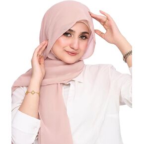 Instant Chiffon Hijab 3-in-1 with Built-in Magnets and Attached Match Undercap, Women Hijabs Set.