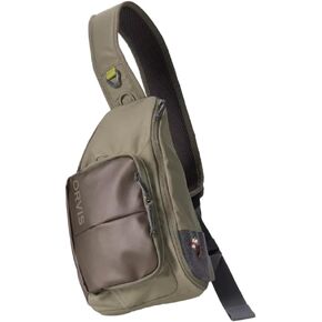 Orvis Mini Sling Pack (26B2) Shoulder Strap Tackle Backpack - Fly Fishing Tool Bag of 100% Recycled ECO CORDURA Fabric With TPU Coating, 5-Liter Capacity and Internal Features, Fishe Unbound Brown - One Size