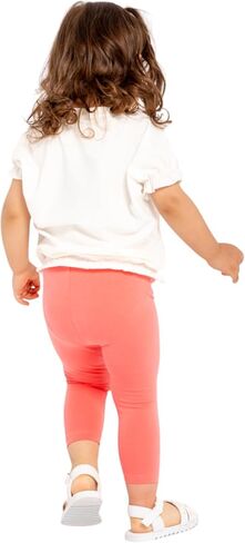 Baby & Toddler Capri Leggings Soft Cotton Stretch Everyday Wear | Elastic Waist, 95% Cotton, Breathable, 3M–5T in Saudi Arabia
