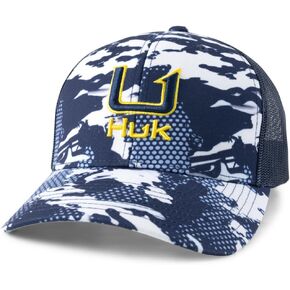 HUK Unisex Kid's Trucker, Anti-Glare Snapback Fishing Hat
