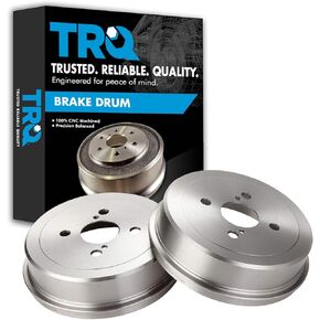 TRQ Front Brake Drum Pair Set for Caliente/Comet/Cougar/Cyclone/Fairlane/Falcon/Maverick/Montego/Mustang/Ranchero/Torino