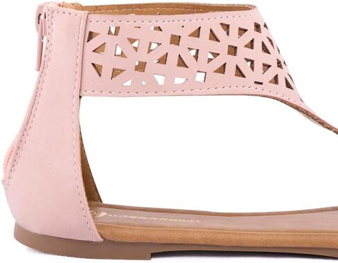 Women's Thong Flat Sandals T-Strap Sandals Ankle Strap Strappy Sandals Summers Sandals in Kuwait