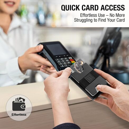 Minimalist Wallet for Men, Metal Rfid Blocking Card Case, Slim Tri-fold Wallet, Magnetic Card Holder, 15 Cards Capacitiy, Front Pocket Wallet with Cash Slot, Carbon Fiber in Saudi Arabia