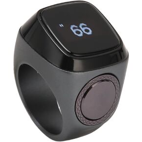 عداد أصابع إلكتروني، عداد تسجيل رقمي صغير، عدادات Bluetooth5.1 نقرات لحياكة الكروشيه، لتطبيق iQibla، مع صندوق شحن (18 مم)