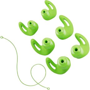 Ear Plugs for Swimming, 3 Pairs Waterproof Earplugs for Adult and Teens 14+, Perfect for Swimming, Surfing, Diving, Showering and Other Water Activities, Small+Medium+Large Sizes, Green