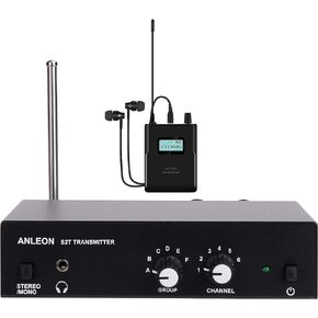 ANLEON S2 Personal Wireless in-Ear Monitor IEM 570-590 for Drummers Keyboardist Guitar Player Vocalist Choir and Orchestra