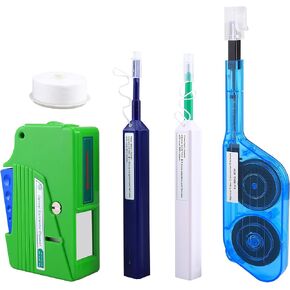 Fiber Optic Cleaning Kit with Fiber Cleaning Cassette for FC SC ST LC MU Connectors 1.25mm/2.5mm Fiber Cleaner Pen in Kuwait