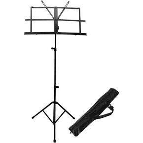 Brand New Lightweight Adjustable Folding Music Stand with Carrying Bag-Purple