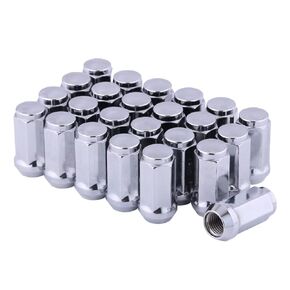 M14x1.5 Lug Nuts 14x1.5 Acorn Lug Nuts M14 x 1.5 Chrome Lug Nuts 1.8" 45mm Tall Set of 24 pcs 14mmx1.5 Lug Nuts Aftermarket Wheel Lug Nut Fit for Avalanche Colorado Express 1500 Silverado 1500