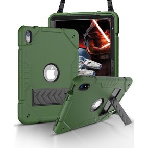 Case for iPad 10th Generation 10.9-inch 2022, iPad 10th Case with Kickstand, 2 in 1 Heavy Duty Shockproof Rugged Protective Cover with Built-in Stand(Army Green)