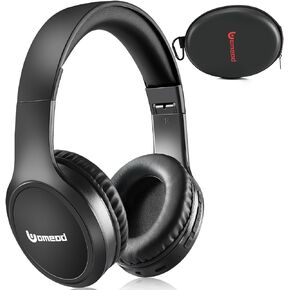 Bluetooth Headphones Over Ear, 70H Playtime and 3 EQ Music Modes Wireless Headphones with Microphone, HiFi Stereo Foldable Lightweight Headset, Deep Bass for Home Office Cellphone PC