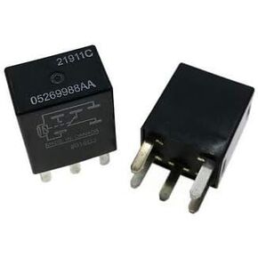 SET 1PC 21911C 5Terminal Rectangular Multi Purpose Relay 05269988AA For Chrysler