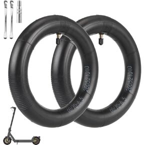 (2 Pack) 60/70-6.5 Scooter Tire Tube, 10 inch Inner Tube Scooter Replacement Straight Vavle for Ninebot Max G30 G30D G30LP G30E Gotrax Segway