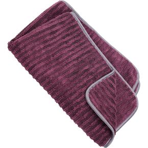 VIKING Microfiber Towel for Automotive, Dual-Weave Car Drying Towel, Professional Towel for Car Cleaning Supplies, Purple, 24 Inch x 36 Inch, 1 Pack