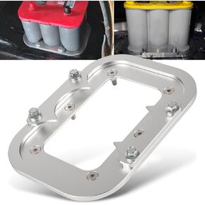 Aluminum Battery Pallet Trunk Battery Hold Down Mount Bracket Relocation Box for Optima Racing Race Mount Battery Tray Red Yellow Blue Top 34 34/78 D34 D34/78 34M D34M