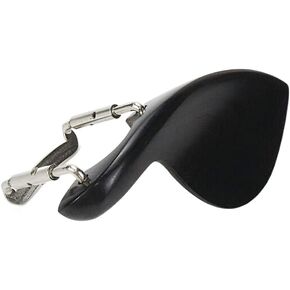 Wood Violin Chin Rest For 1/8 Violin Size Violin Chin Rest Ebony Wood and Metal,Violin Chinrest with Screw