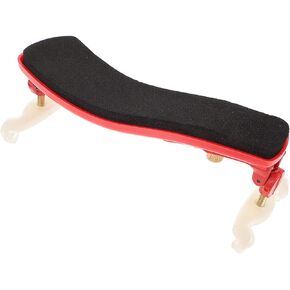 Rubber Violin Shoulder Rest 1/4 to 1/8 Violin Shoulder Support Violin Parts Orchestral Strings Accessories for Player Lovers (Red)