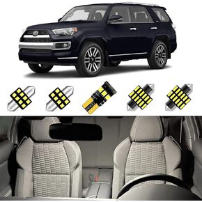 18Pcs Tundra Interior LED Lights Kit for Toyota Tundra 2007-2021 6000K Super Bright White LED Bulbs Replacement for Dome Map Door Lights and License Plate Lights + Installation Tool in Kuwait