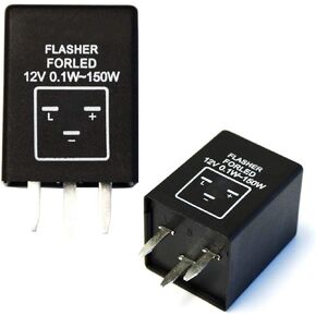 iJDMTOY (1) 3-Pin EP28 EP-28 Electronic LED Flasher Relay As LED Related Turn Signal Bulbs Hyper Flash Fix