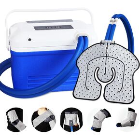 Cold Therapy Machine, Ice Machine for Knee and Shoulder After Surgery, Digital Timer & Quiet Pump, Cryotherapy Machine with Universal Ice Pad for Knee, Shoulder, Hip, Leg and Hip
