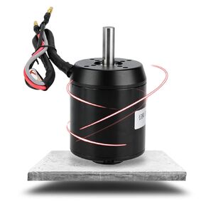 Rosvola Scooter Brushless Motor, 6384 120KV BLDC Outrunner Brushless Motor Controller for Electric Scooter
