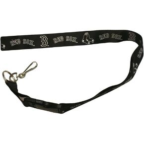 MLB Blackout Lanyard with Team Logo in White