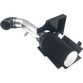 4 Inch Performance Cold Air Intake Filter Kit with Heat Shield for 99-06 GMC/Chevy V8 4.8L 5.3L 6.0L Silverado 1500 2500 3500 (Black & Black)